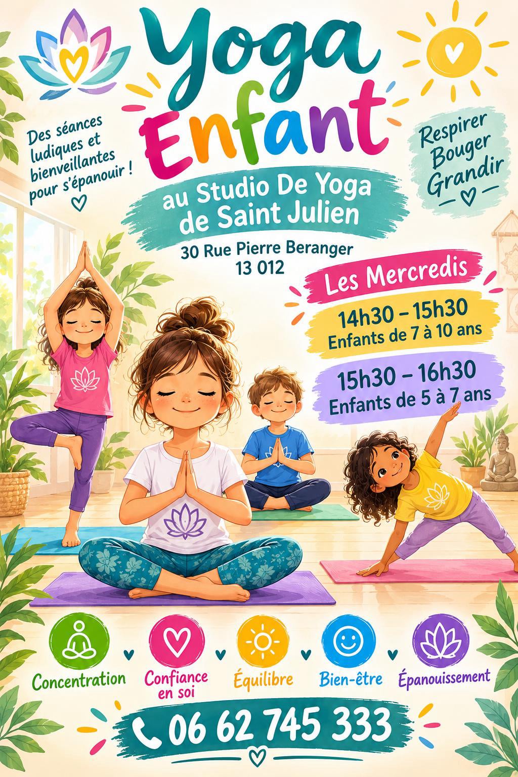 Yoga Enfants à Marseille